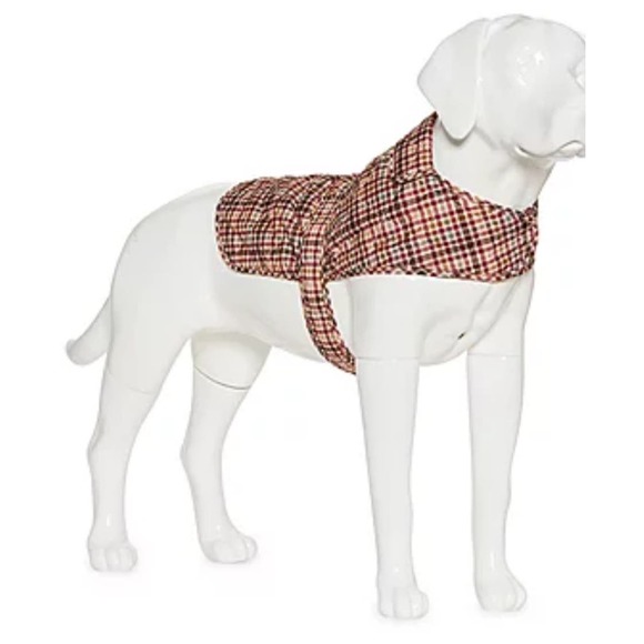 St. Johns Bark Tan Plaid Dog Vest * Stylish Cold Weather Attire Pet Clothes SZ S - Picture 7 of 7
